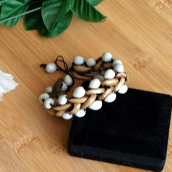 1PC Beautiful Woven Cowrie Shell Beaded Bracelet - Picture 6 of 11